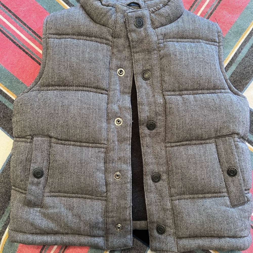 Janie and Jack 2T Charcoal Vest